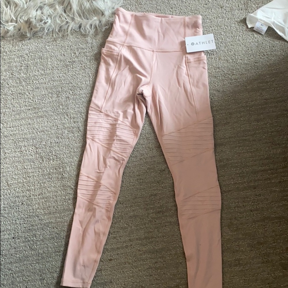 Athleta brand new inclination moto leggings